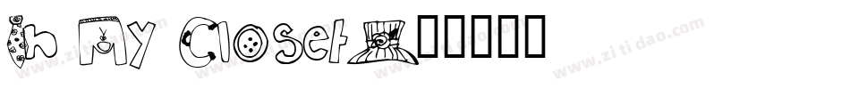 In My Closet字体转换